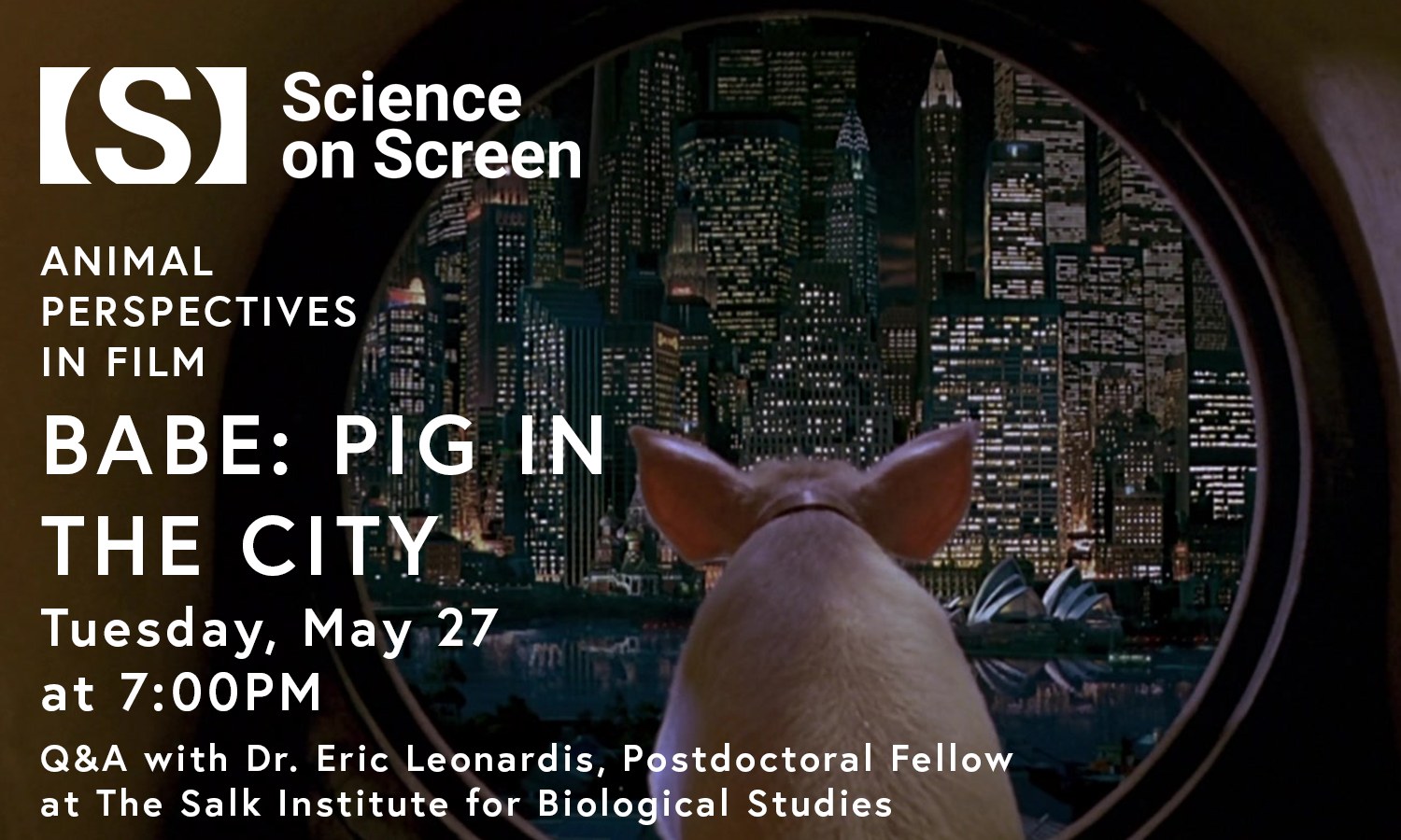 Science on Screen: Babe Pig in the City flyer