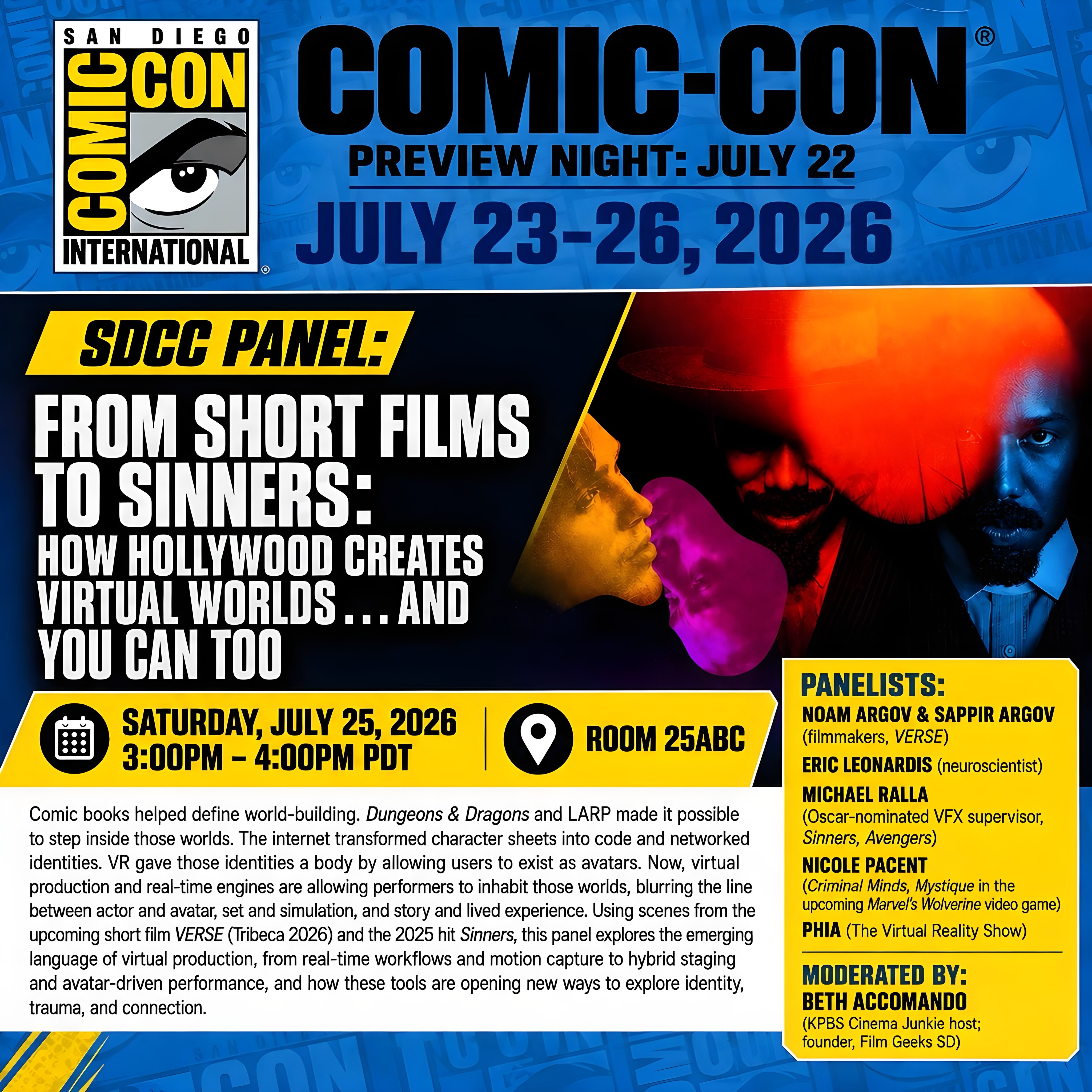 From Short Films to Sinners panel poster